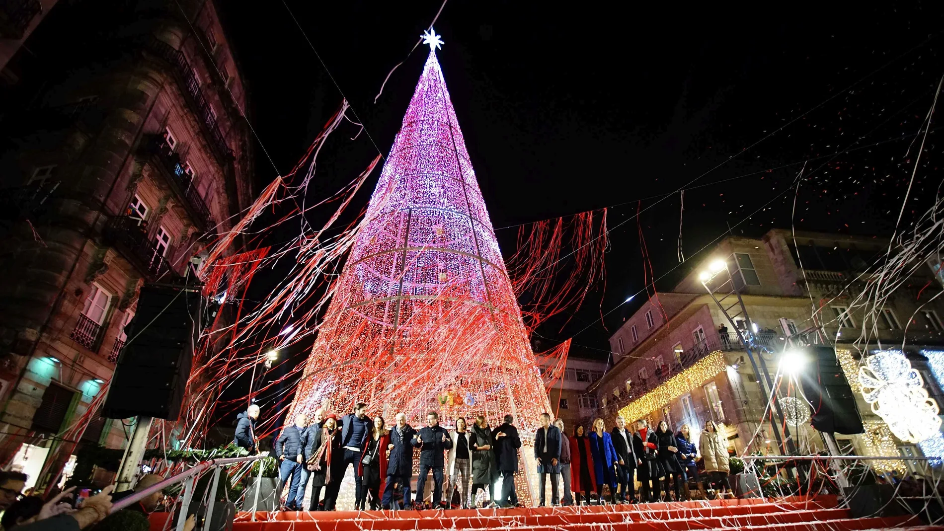 Encendido de las luces de Navidad del 2022 en Vigo
