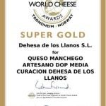 Manchego Artesano Media Curación, medalla Supergold