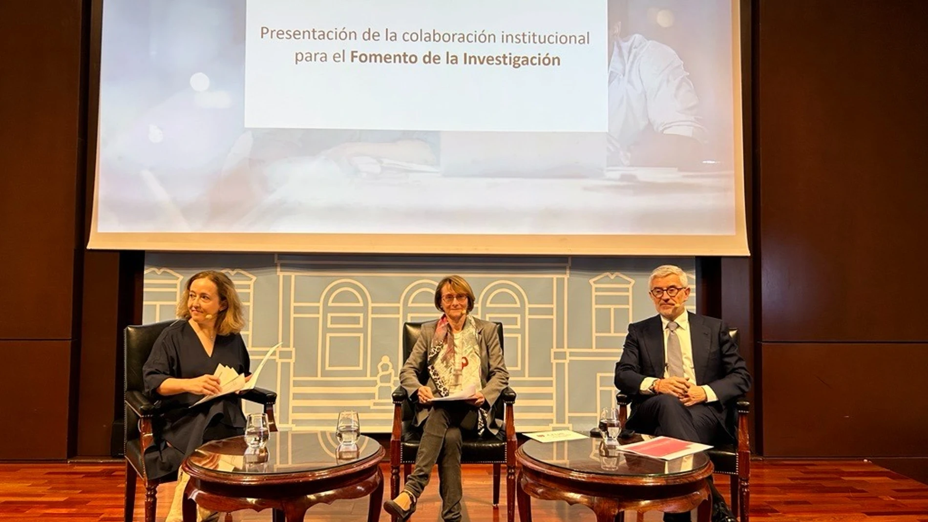 Eloísa del Pino, Eva Alcón y Ángel Rivera