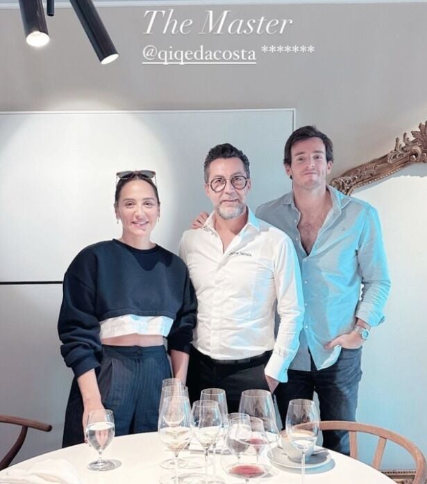 Tamara Falcó, Quique Dacosta e Íñigo Onieva