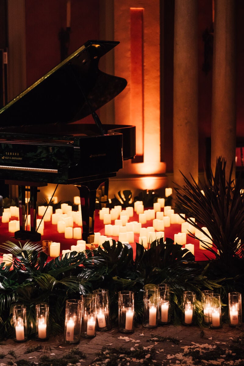 Las velas fueron protagonistas de la velada organizada por Concert Music