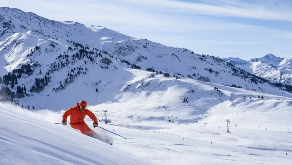 Esquiador en Baqueira Beret