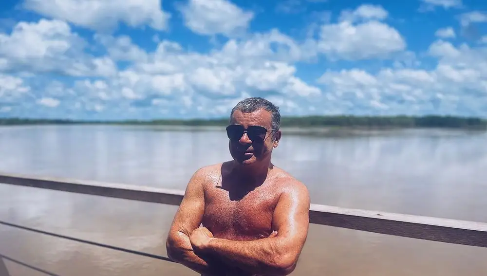 Jorge Javier Vázquez durante sus vacaciones