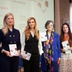 Irene Carvajal, Mar Sancho, Ana Fernández y Patricia Cercas en la presentación del libro