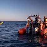 Este verano durante las tareas de salvamento de inmigrantes frente a las costas italianas