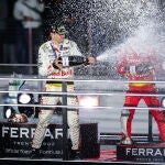 Verstappen, en el podio de Las Vegas