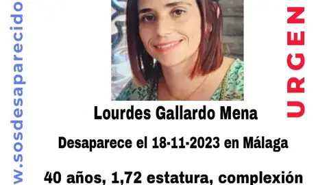 Buscan a una mujer de 40 años desaparecida desde este pasado sábado en Málaga