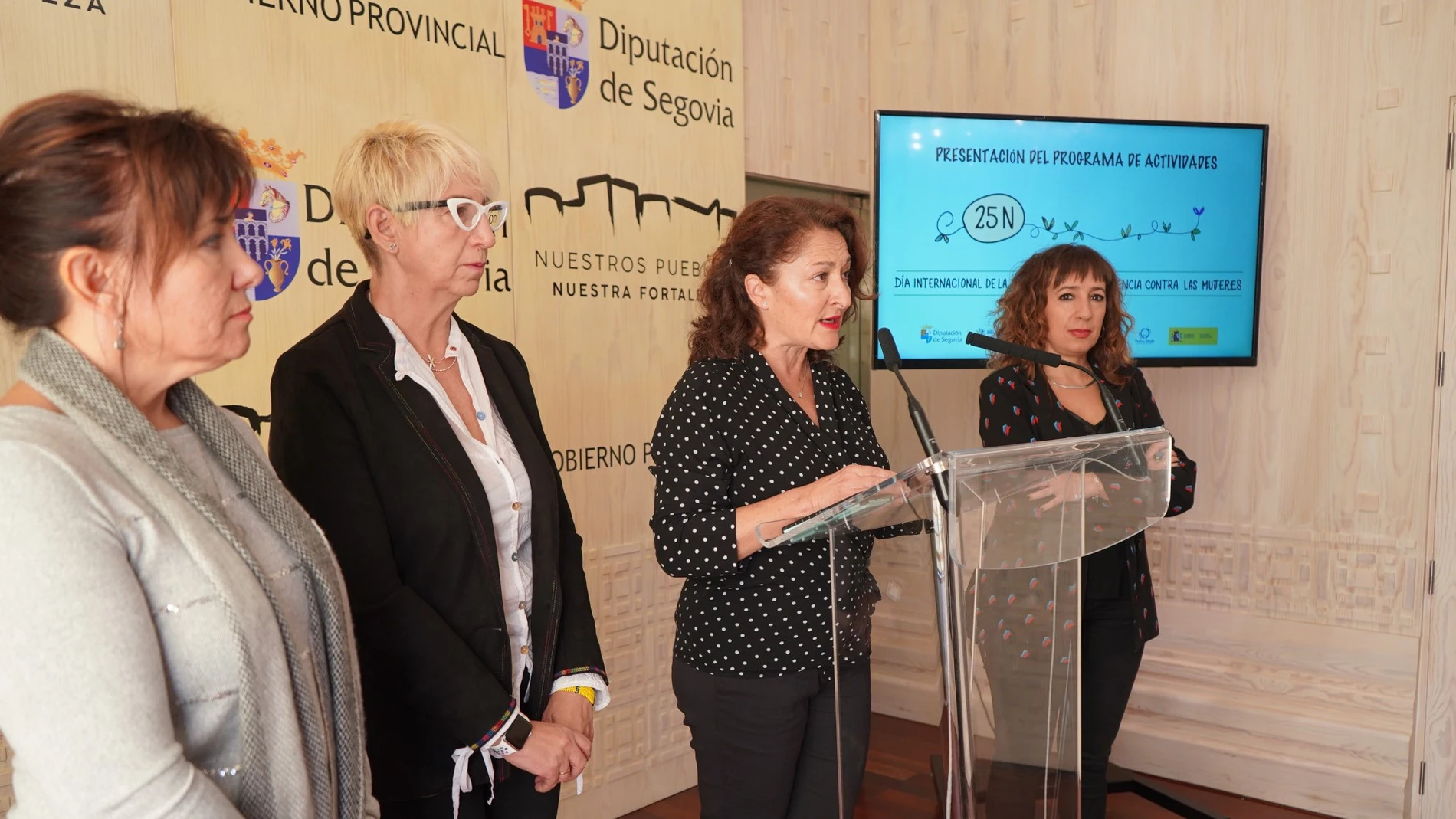 Presentación de la programación de la Diputación de Segovia para el 25N