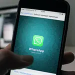 Interfaz de inicio de sesión en WhatsApp