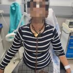 La mujer se presentó de esta manera en el hospital de Miranda de Ebro