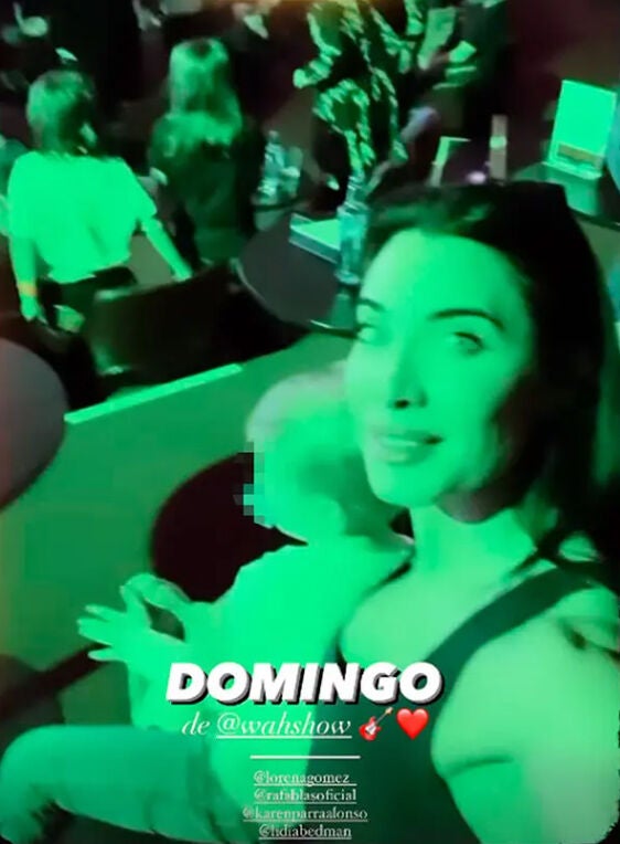 Pilar Rubio en el concierto de Lorena Gómez