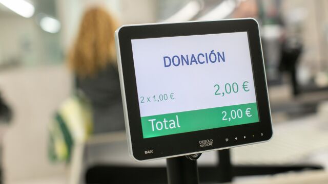 Donación en caja