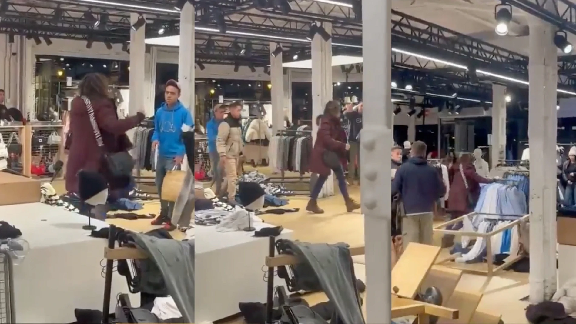 Una mujer ha destrozado una tienda en Burgos