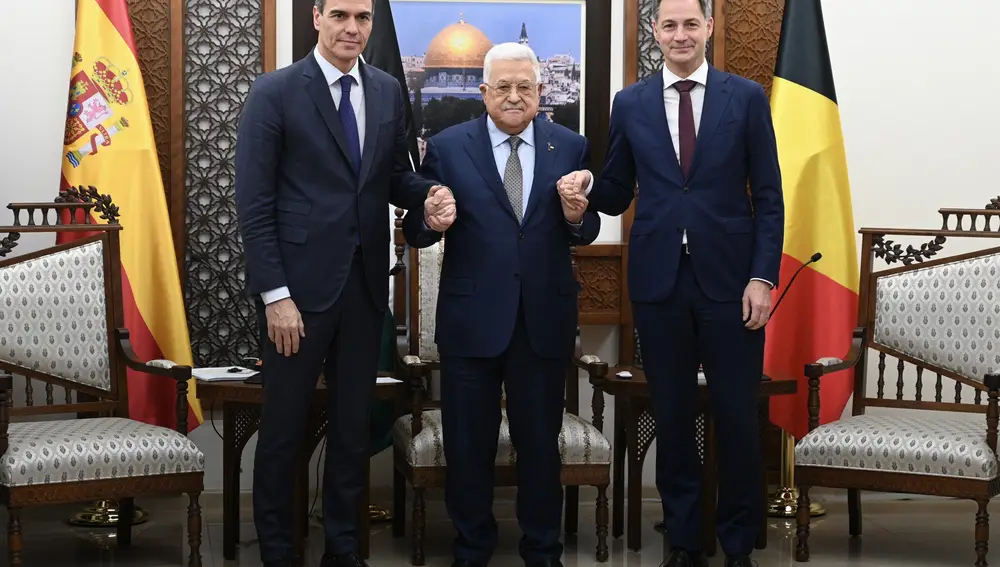 O.Próximo.- Sánchez defiende ante Abbas que la Autoridad Palestina asuma el control de Gaza y la solución de dos Estados