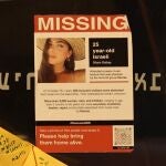 Cartel para encontrar a la joven israelí desaparecida Shani Gabay