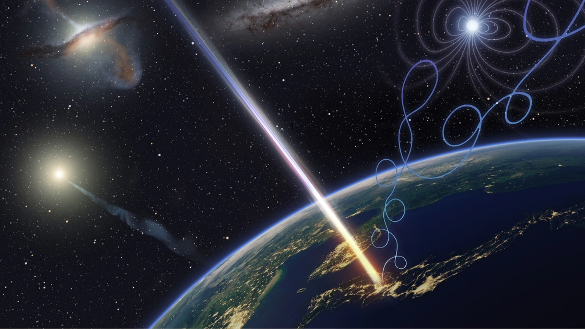 Científicos espaciales detectan un rayo cósmico 
