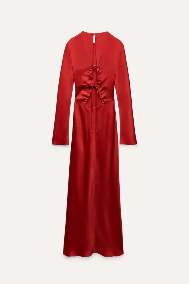 Vestido rojo zara discount 2019