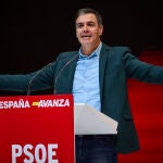 Acto de partido del Psoe en Ifema con la asistencia de Pedro Sanchez y Jose Luis Rodriguez Zapatero para celeb