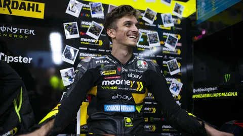 Luca Marini, antes de su última carrera con el VR46