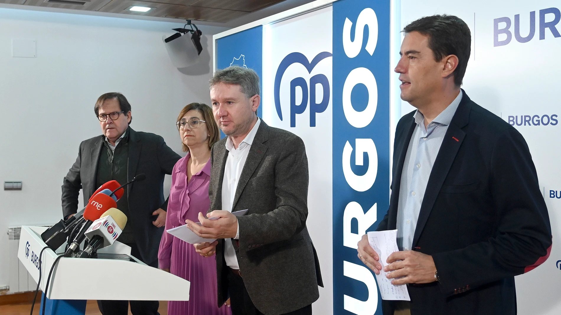 Javier Lacalle y Ángel Ibáñez durante la rueda de prensa