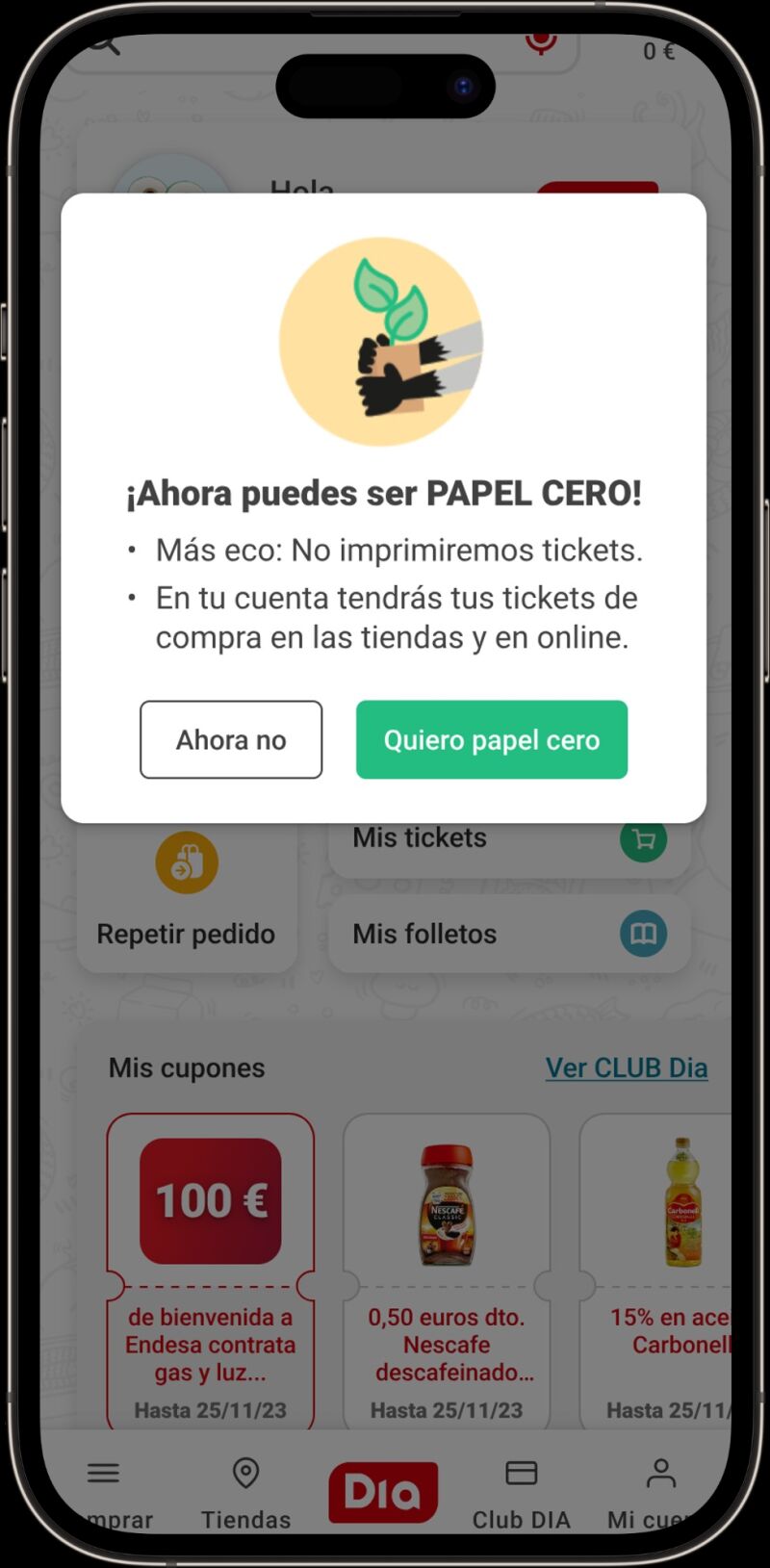 El nuevo ticket papel cero no solo es más eco-friendly, sino que permite al cliente tener una experiencia de compra más práctica, simple y ordenada