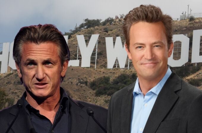 Sean Penn y Matthew Perry 