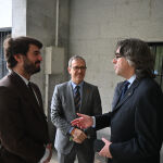 García-Gallardo dialoga con el alcalde de Béjar en presencia de Veganzones