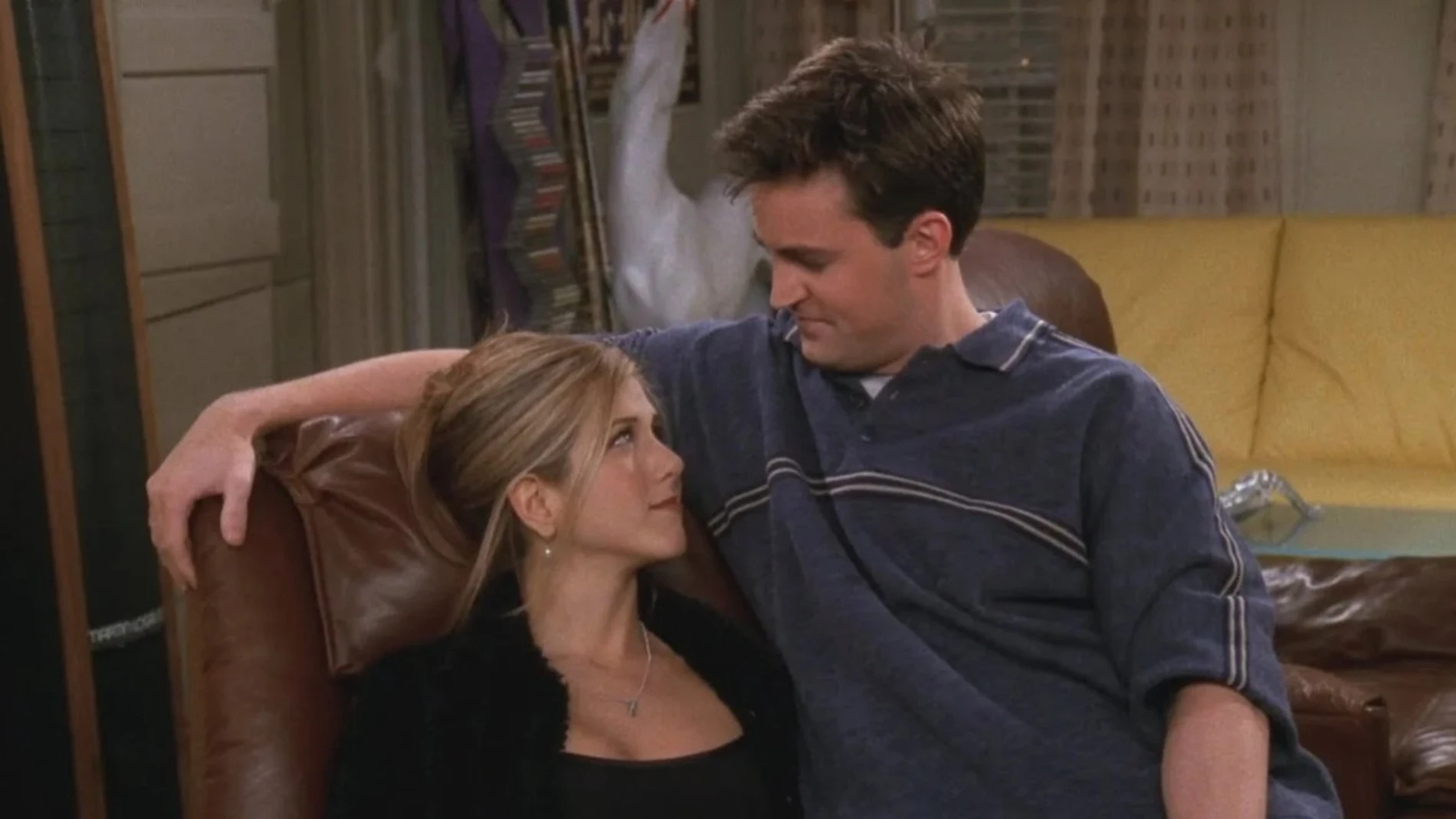 Jennifer Aniston y Matthew Perry en una escena de "Friends"