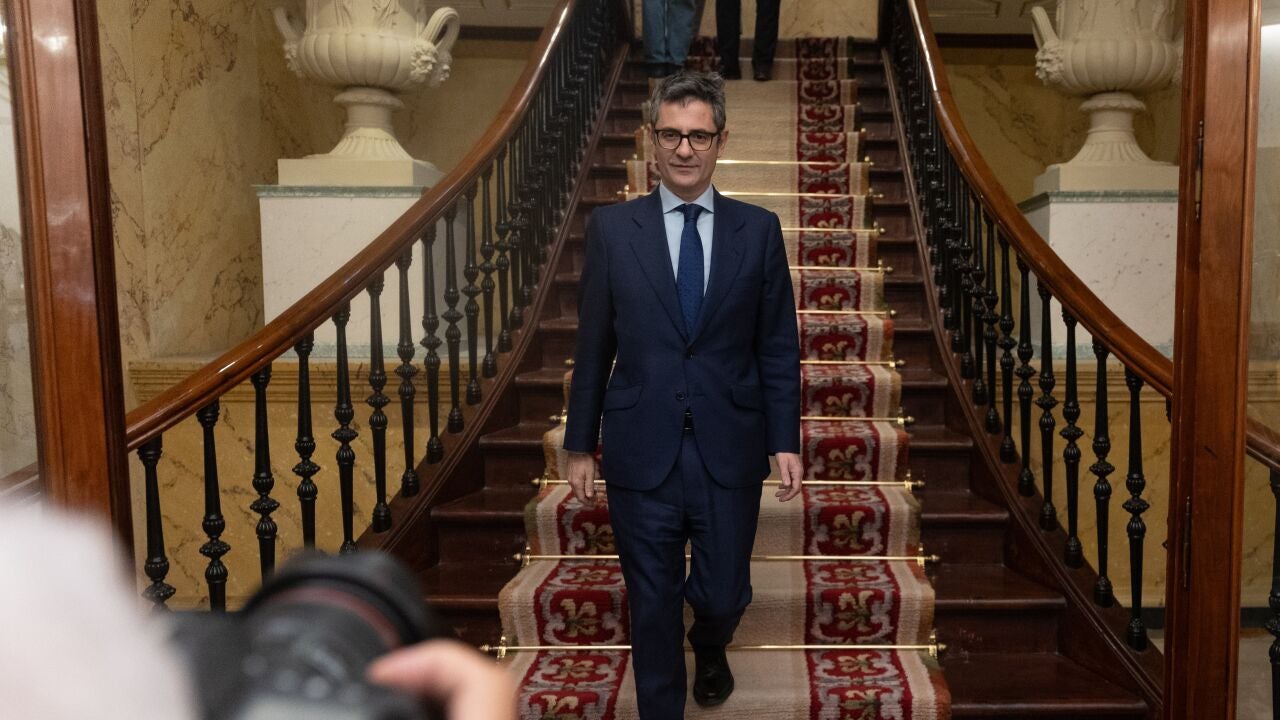 Rueda De Prensa Del Ministro De Justicia, Félix Bolaños En Bruselas