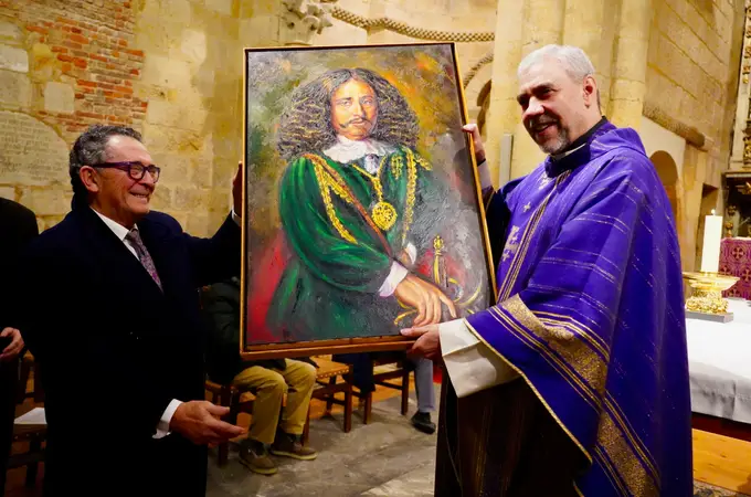El pintor leonés Luis Zotes dona dos cuadros a la Parroquia de Nuestra Señora del Mercado de León
