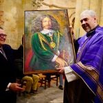 El pintor leonés Luis Zotes dona dos cuadros a la Parroquia de Nuestra Señora del Mercado de León