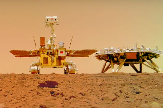 Rover Zhurong, en suelo marciano