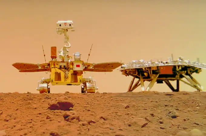 El rover chino descubre extrañas estructuras bajo el suelo de Marte
