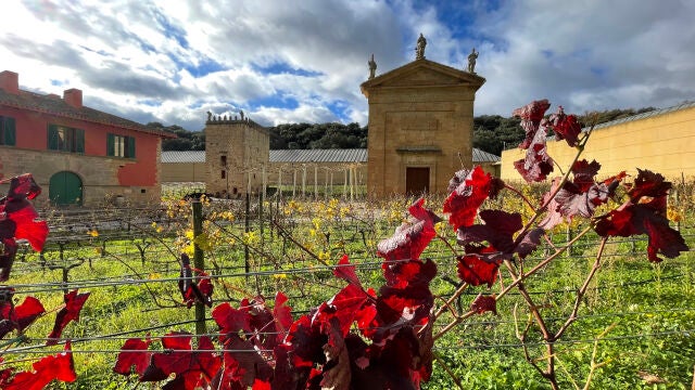  La bodega de Arínzano y sus tres edificios históricos están integrados armónicamente en el paisaje