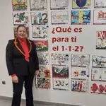 La directora de la Agencia de Protección Civil de Castilla y León, Irene Cortes, presenta el proyecto