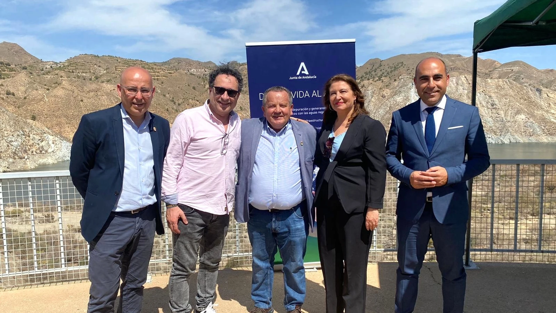 Carmen Crespo visita las obras de la II fase de mejora y garantía de abastecimiento del Valle del Almanzora