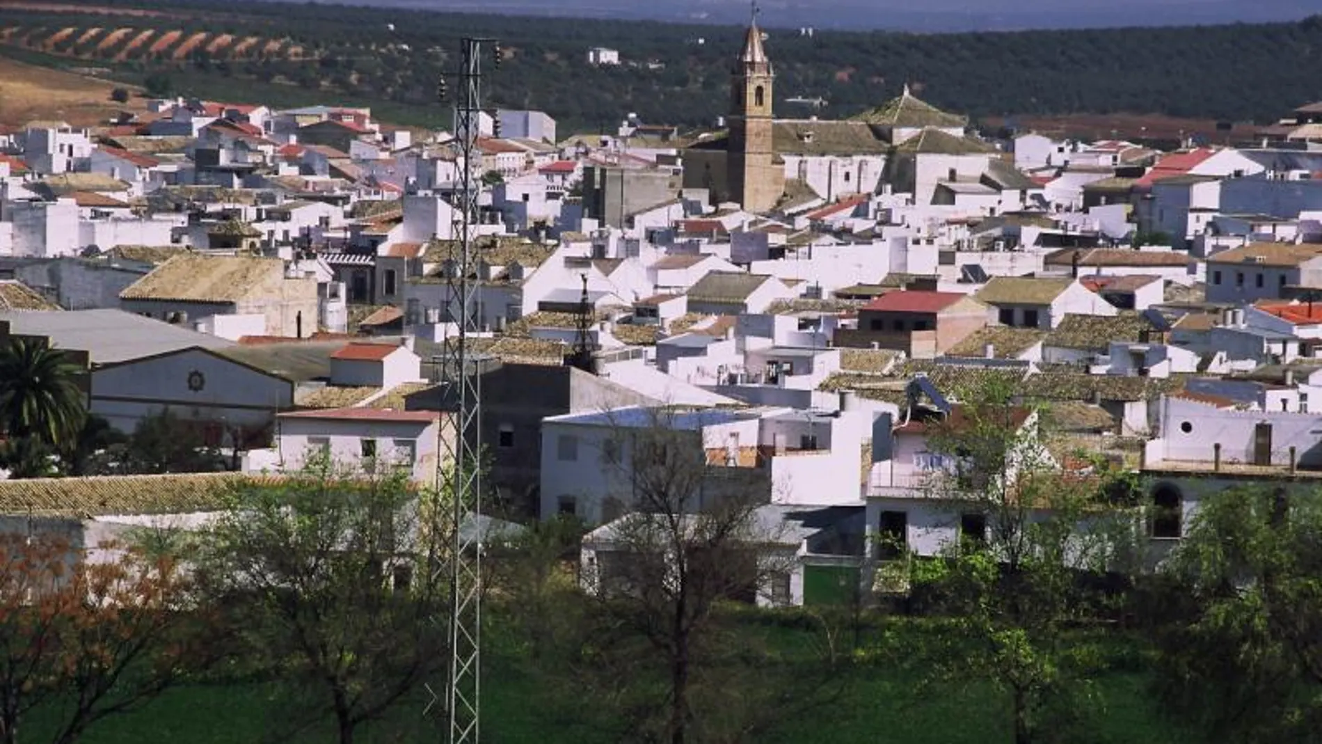 Vista del pueblo de Herrera (Sevilla)
