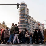 Aglomeraciones y compras en la Gran Via. David Jar