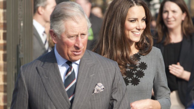 Kate Middleton y el rey Carlos III de Inglaterra
