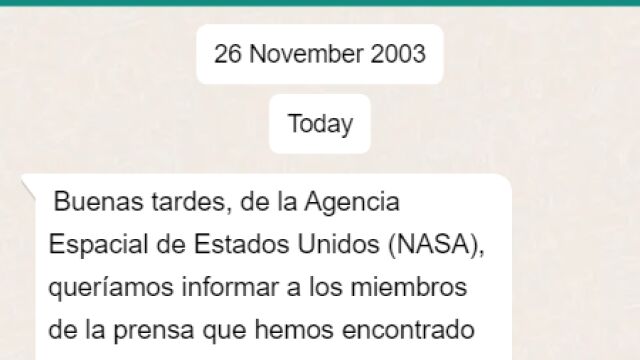¿Recibiremos este mensaje?