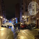 Se estrella contra siete coches aparcados tras perder el control de su furgoneta en Burgos