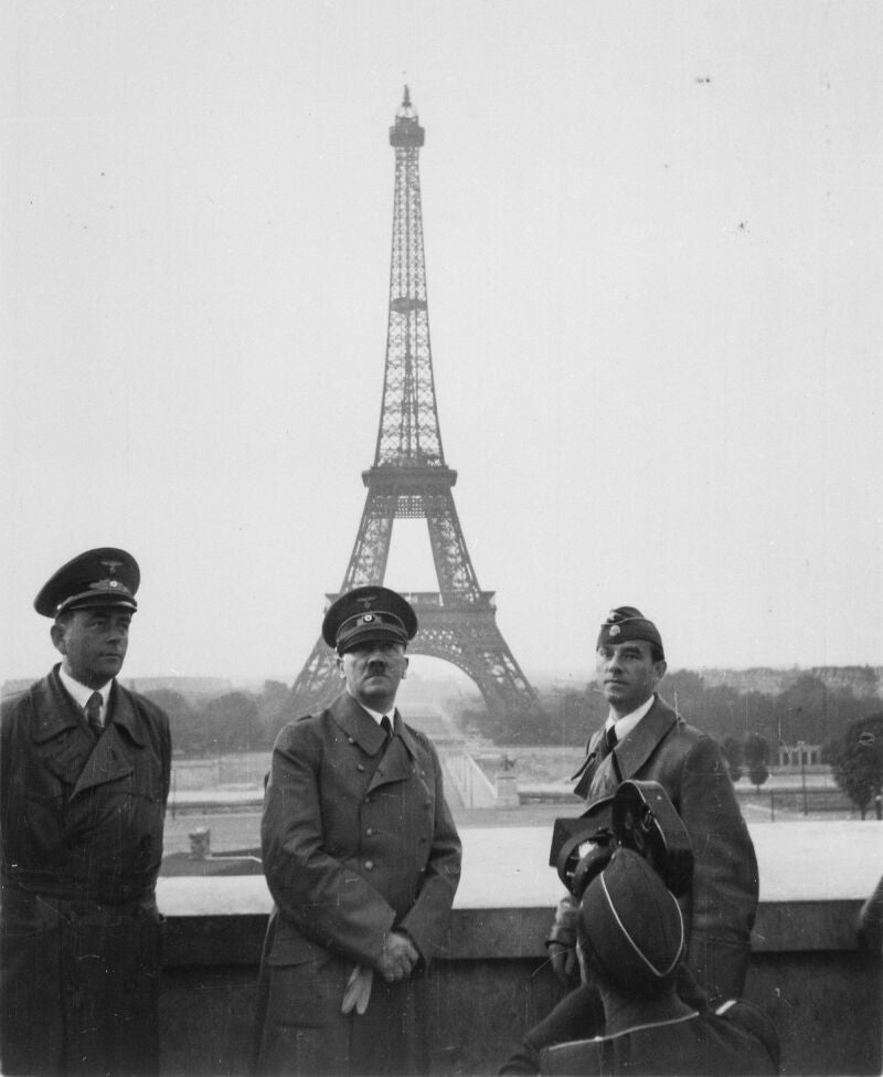 Speer, Hitler y Breker en París, 23 de junio de 1940