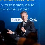 Nicolas Sarkozy durante la presentación del libro 'Los años de las luchas’ en Madrid