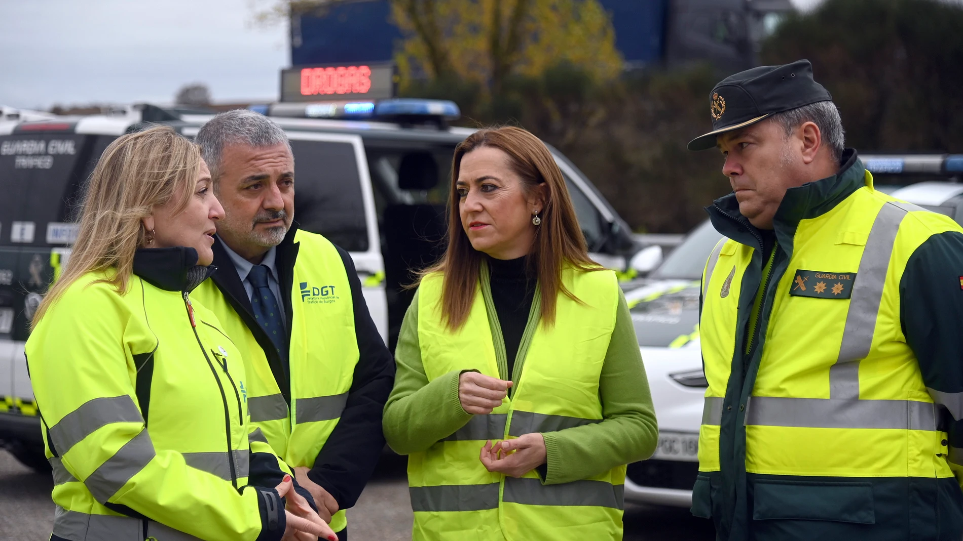 La delegada del Gobierno en Castilla y León, Virginia Barcones, presenta la campaña especial de control de la Dirección General del Tráfico sobre el consumo de alcohol y drogas al volante