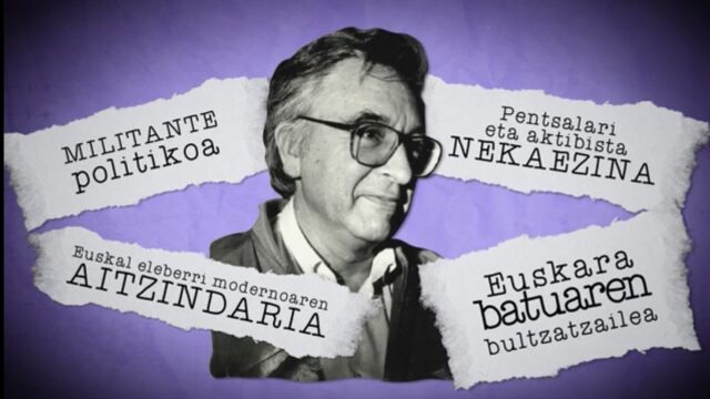 Imagen del "Txillardegi", uno de los fundadores de ETA en el vídeo que denuncia Covite. 