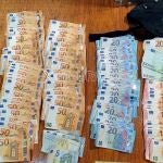Imagen de los efectos incautados al individuo