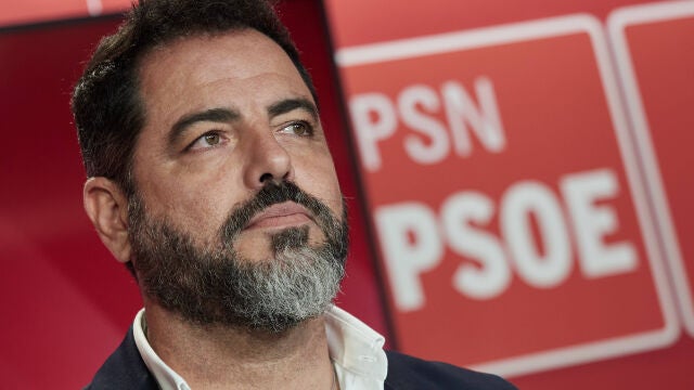 Rueda de prensa del PSN tras la moción de censura a la alcaldesa de Pamplona