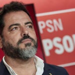 Rueda de prensa del PSN tras la moción de censura a la alcaldesa de Pamplona