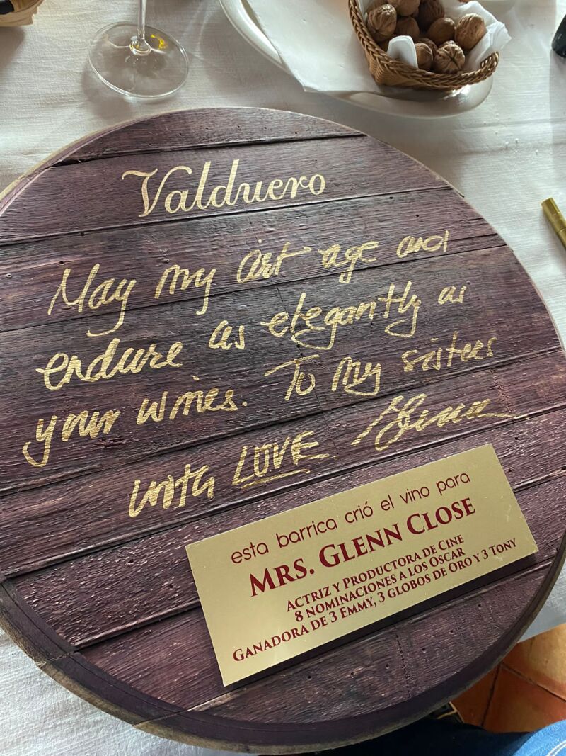 Glenn Close, nuevo miembro de honor del club La Tenada de Valduero