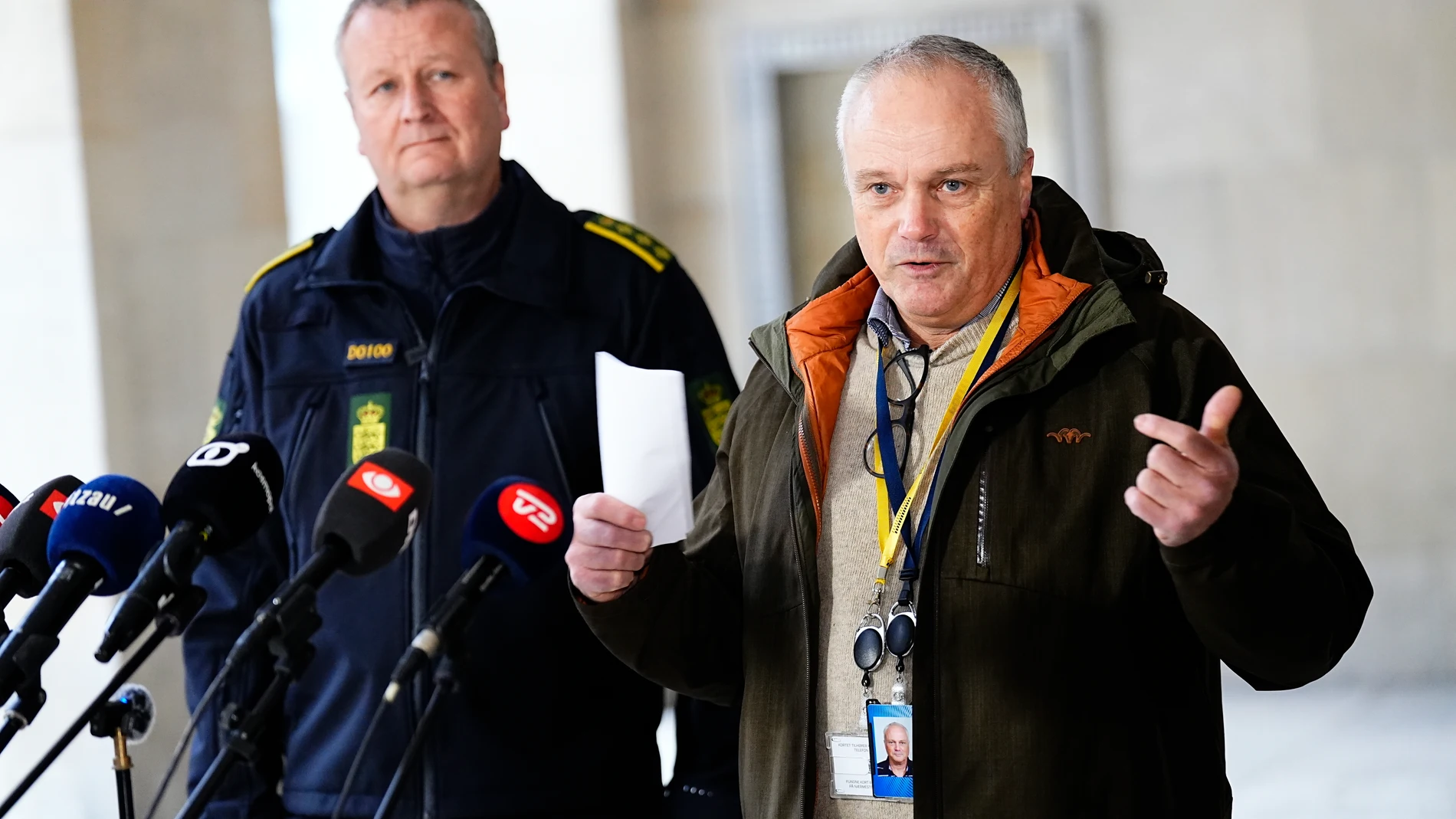 El jefe de la inteligencia danesa y el jefe de Policía de Copenhague